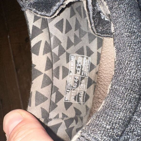 Hey Dudes Black Melange slip on comfortable 11 shoes - Picture 5 of 5